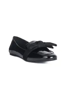London Rag Women Black Slip-On Loafers