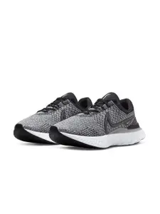 Nike Men Grey React Infinity Run Flyknit 3 Road Running Shoes