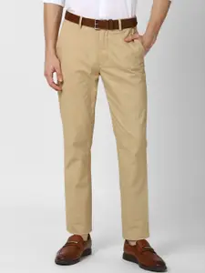 Peter England Casuals Men Khaki Slim Fit Chinos Trousers