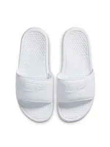 Nike Women White BENASSI JDI Sliders