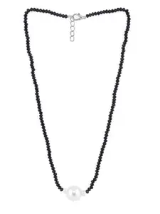 EL REGALO Women White & Black Milky Pearl Handcrafted Necklace