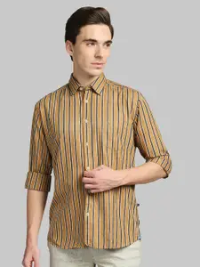 Parx Slim Fit Striped Casual Shirt