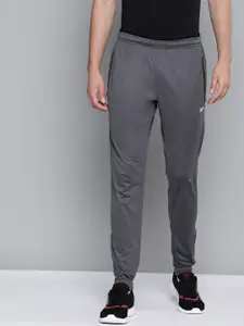 Reebok Men Charcoal Grey Solid Training Track Pants