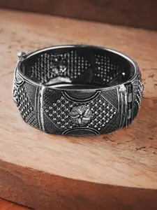 ATIBELLE Oxidised Silver-Plated German Silver Bangle