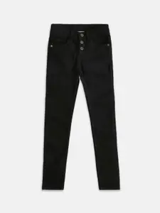 Pantaloons Junior Girls Black Straight Fit Jeans
