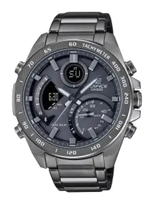 CASIO Men EDifice ECB-900MDC-1ADR Gray Ana-Digi Dial Gray Stainless Steel Band ED527