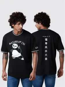 The Souled Store Printed Applique Kung Fu Panda Oversized T-Shirt