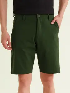DAMENSCH Men Solid Premium Cotton Regular Fit 4 Way Stretch Chino Shorts