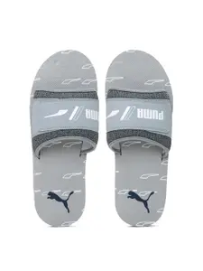 Puma Puma Men Grey Stellar V5 Printed Sliders