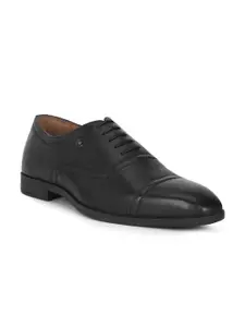 Louis Philippe Men Black Formal Derbys Shoes