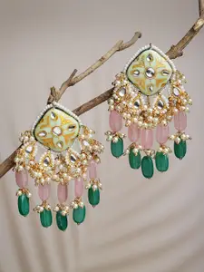 DUGRISTYLE Green Classic Studs Earrings
