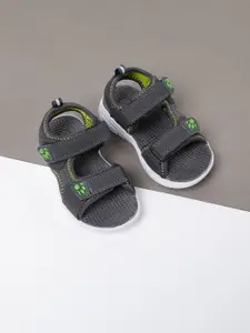max Boys Grey PU Comfort Sandals