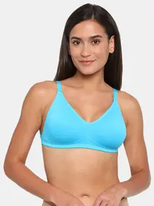 Zivame Blue Solid Non Padded Bra