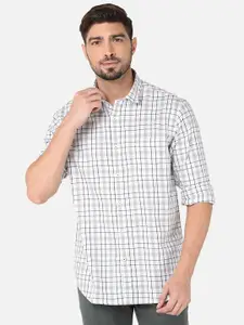 Oxemberg Men Slim Fit Checked Casual Shirt