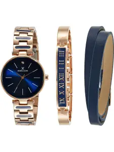 Daniel Klein Women Blue Dial Analog Watch with Bracelet Gift Set - DK11794-5