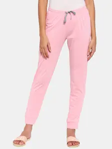 Rosaline by Zivame Women Pink Solid Joggers