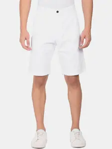 Arrow Men White Pure Cotton Chino Shorts