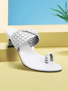 Metro Grey Kitten Heels