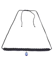 EL REGALO Blue & Black Choker Necklace