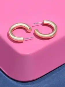 Accessorize Women Gold Small Chunky Hoop Earring