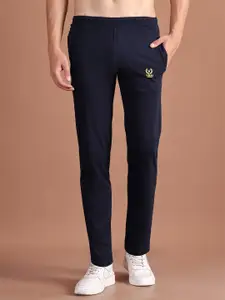 MACK JONNEY Men Navy Blue Solid Track Pants
