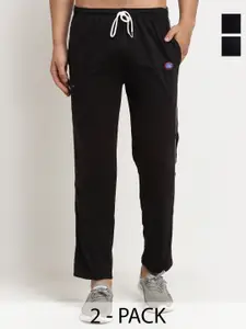 MACK JONNEY Men Pack Of 2 Solid Regular Fit Track Pants