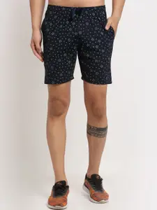 MACK JONNEY Men Navy Blue Printed Shorts