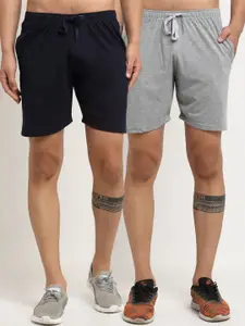 VIMAL JONNEY Men Pack of 2 Grey Shorts