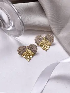 JOKER & WITCH Gold-Toned Contemporary Studs Earrings