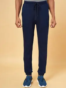 Ajile by Pantaloons Men Navy Blue Slim-Fit Pure Cotton Joggers