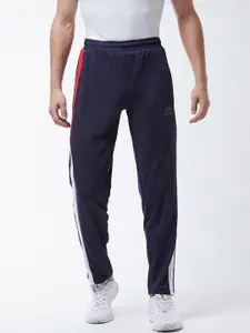Masch Sports Men Navy Blue Solid Dry-Fit Track Pants