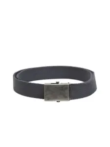 Calvadoss Men Grey Cotton Canvas Belt