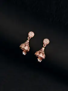 GIVA 925 Sterling Silver Rose Gold Plated Pretty Little Jhumki