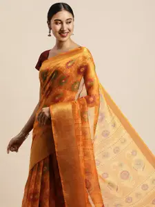 Saree Swarg Multicoloured Ethnic Motifs Chanderi Sarees