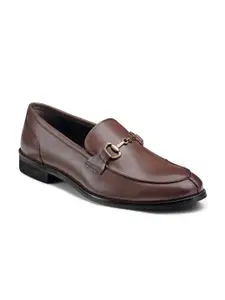 HATS OFF ACCESSORIES Men Brown Solid Formal Slip-On Shoes