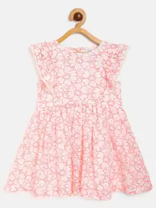 MINI KLUB Pink Floral Cotton Dress