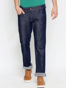 Basics Men Navy Blue Low-Rise Stretchable Jeans