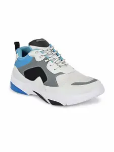 JOKATOO Men White & Grey Colourblocked JOKA- 212 Running Shoes