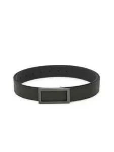 Calvadoss Boys Olive Green Solid LEATHER FINISH PU Belt