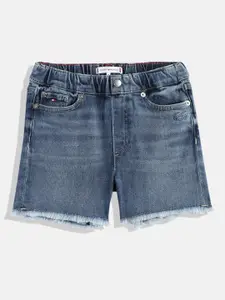 Tommy Hilfiger Girls Frayed Denim Shorts