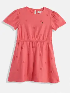 Tommy Hilfiger Girls Organic Cotton A-Line Dress