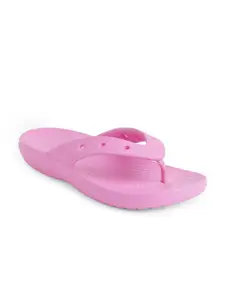 Crocs Women Pink Croslite Thong Flip-Flops