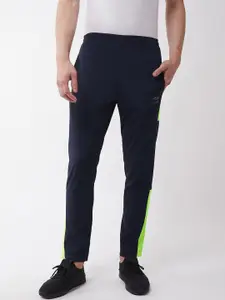Masch Sports Men Navy Blue Solid Track Pant