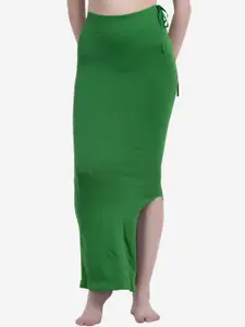 Beau Design Green Solid Saree Shapewear