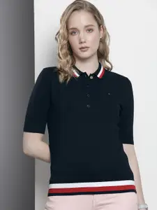 Tommy Hilfiger Solid Polo Collar T-shirt