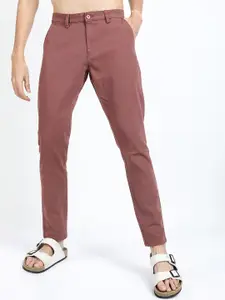 HIGHLANDER Men Rust Slim Fit Trousers