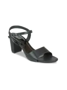 Inc 5 Black Block Sandals