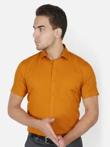 Southbay Men Mustard Yellow Smart Tailored Fit Casual Shirt