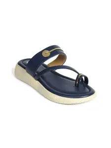 Ajanta Blue Flatform Sandals