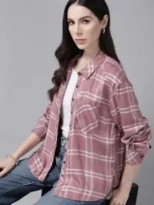The Roadster Lifestyle Co. Tartan Checked Casual Shirt